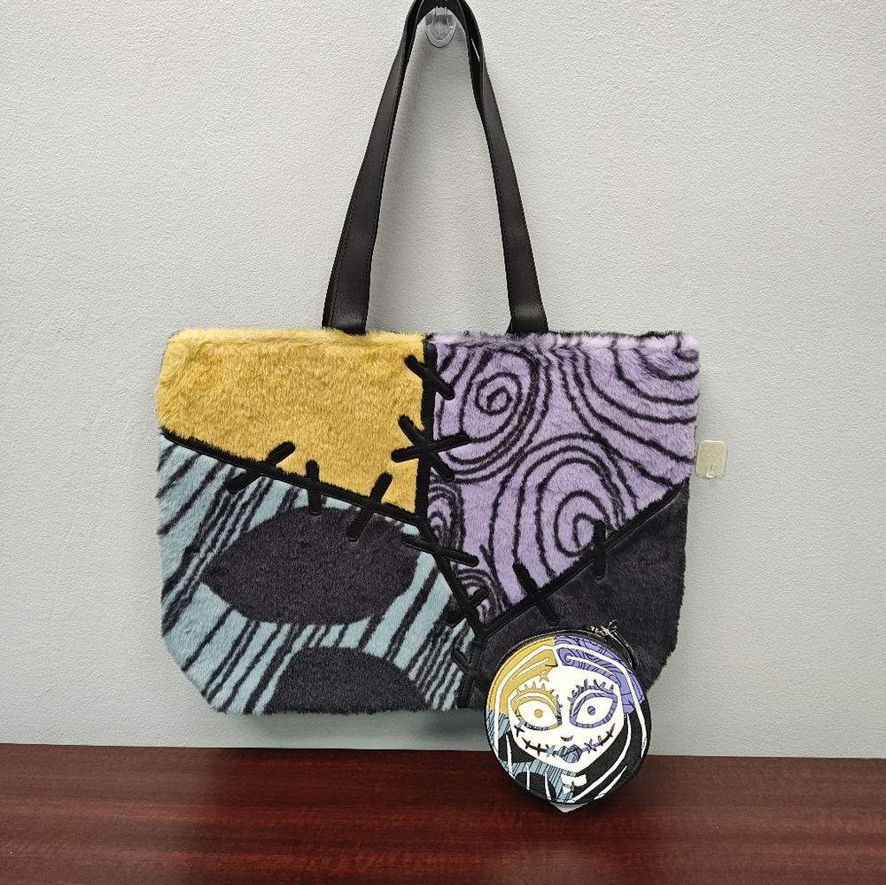 Nightmare Before Christmas x Bath & Body Works FUZZY TOTE & COIN PURSE Set - NWT